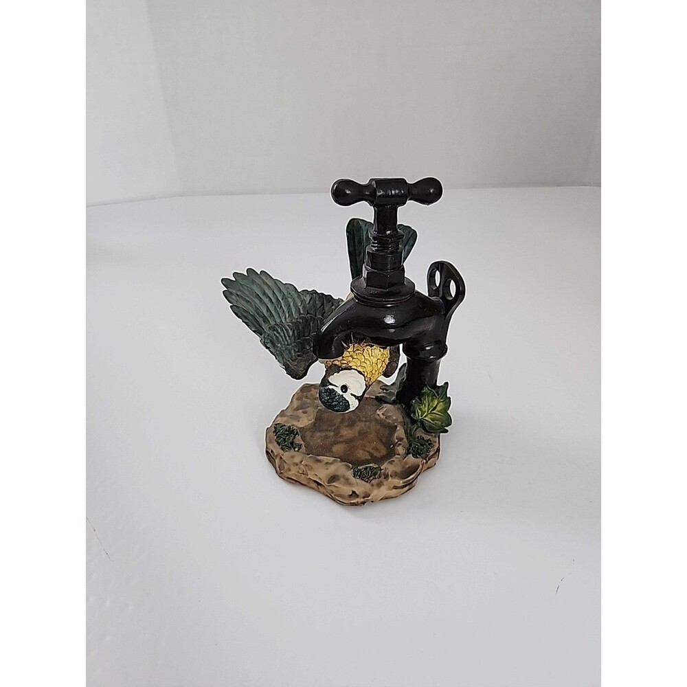 Vintage Wellington Bird Figurine Under Faucet Made in Tiawan